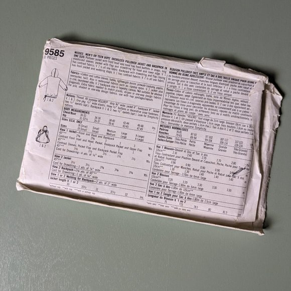 Vintage Simplicity 9585 Sewing Pattern - Picture 2 of 4